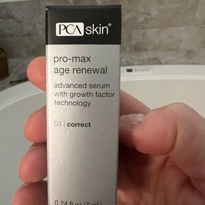 Never opened PCA skin renewal serum. Got it as a gift. I use other products